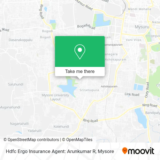 Hdfc Ergo Insurance Agent: Arunkumar R map