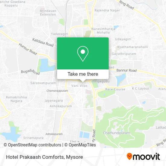 Hotel Prakaash Comforts map