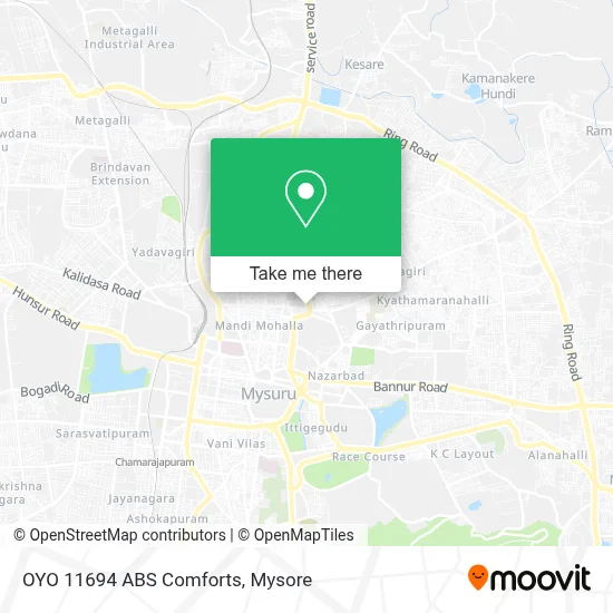 Oyo 11694 Abs Comforts map