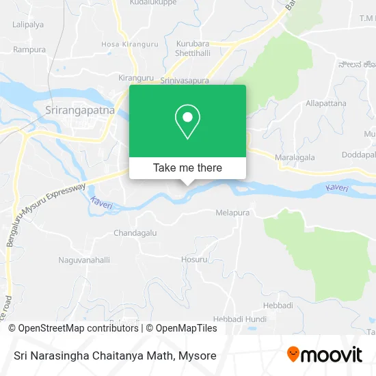 Sri Narasingha Chaitanya Math map