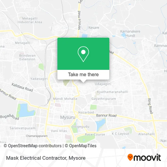 Mask Electrical Contractor map