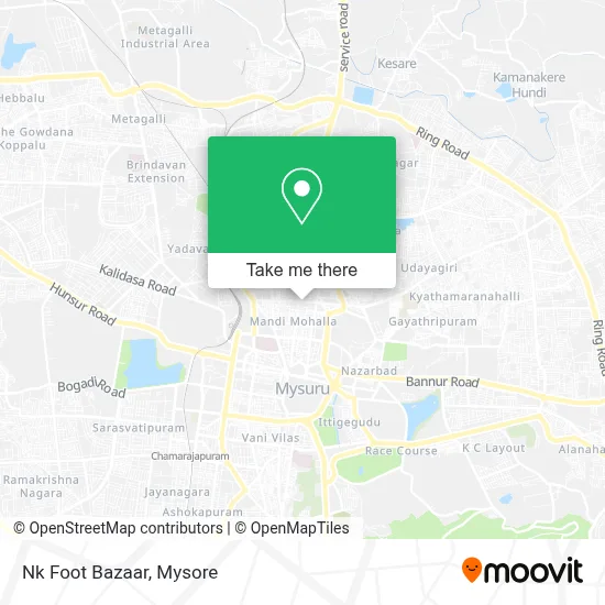 Nk Foot Bazaar map