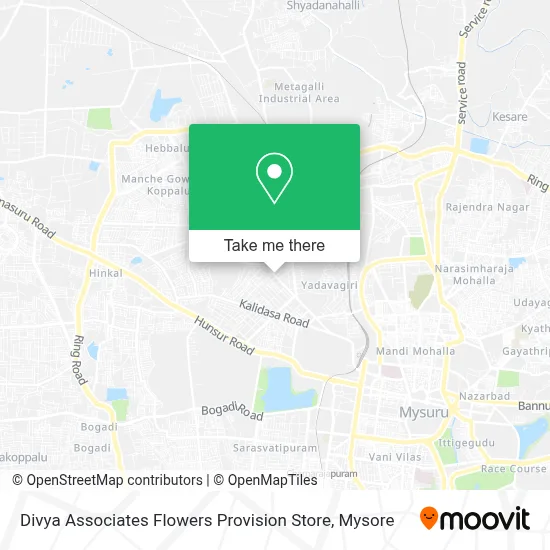Divya Associates Flowers Provision Store map