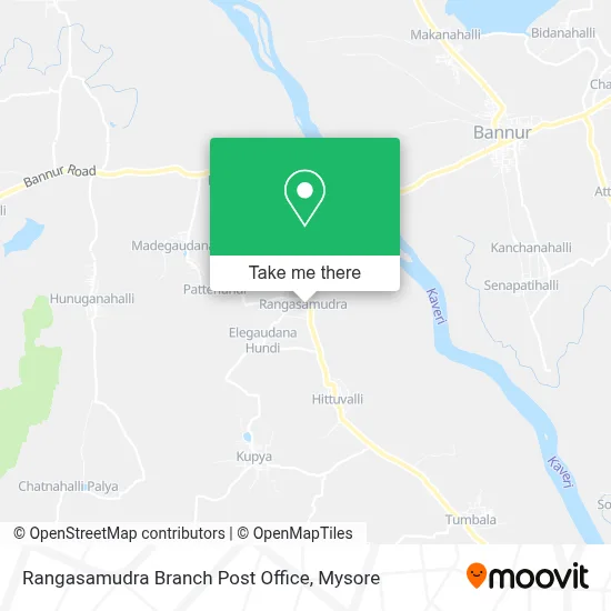 Rangasamudra Branch Post Office map