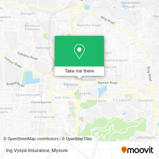 Ing Vysya Insurance map