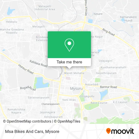 Msa Bikes And Cars map