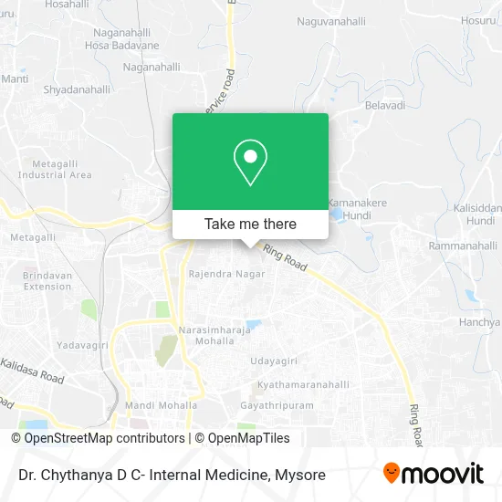 Dr. Chythanya D C- Internal Medicine map