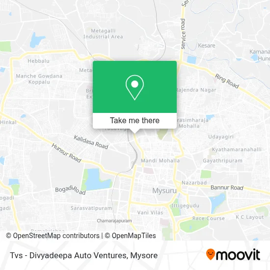 Tvs - Divyadeepa Auto Ventures map