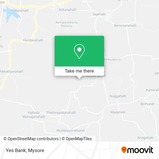 Yes Bank map