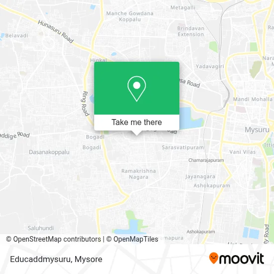 Educaddmysuru map
