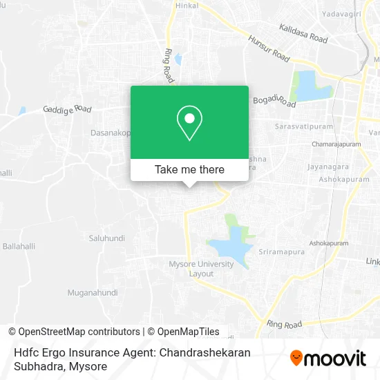 Hdfc Ergo Insurance Agent: Chandrashekaran Subhadra map