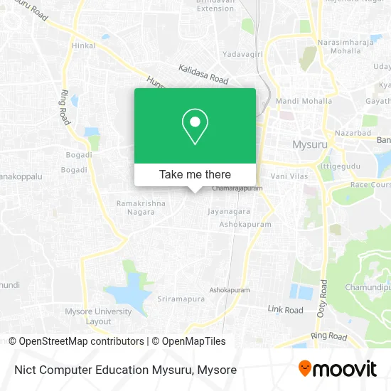 Nict Computer Education Mysuru map