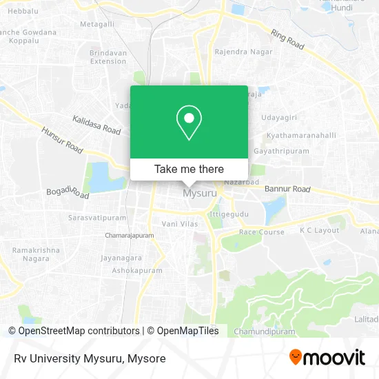 Rv University Mysuru map