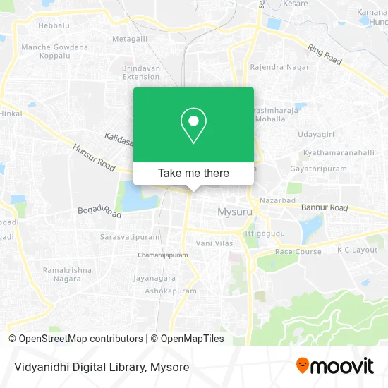 Vidyanidhi Digital Library map