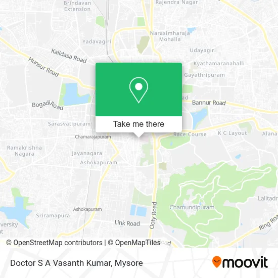Doctor S A Vasanth Kumar map