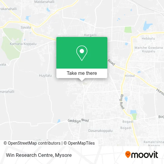 Win Research Centre map