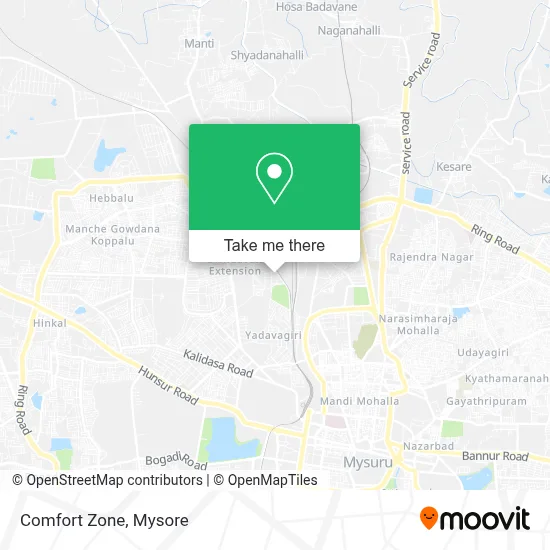 Comfort Zone map