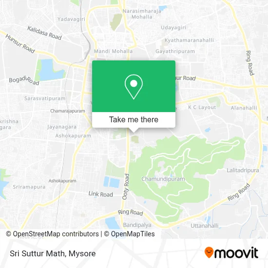 Sri Suttur Math map