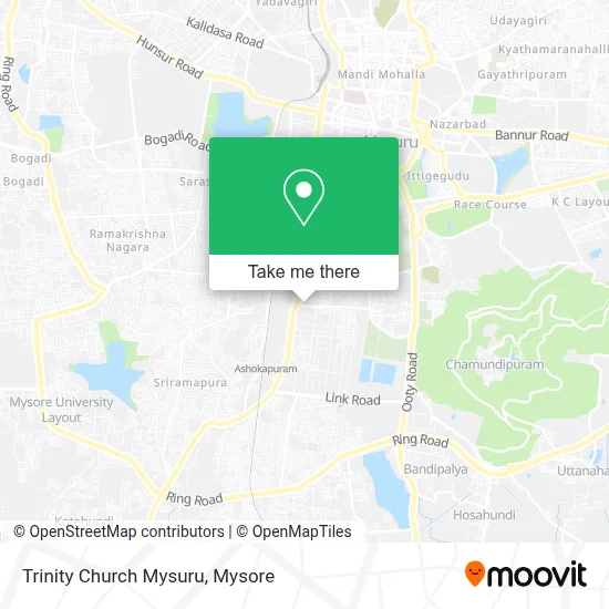 Trinity Church Mysuru map