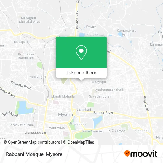 Rabbani Mosque map
