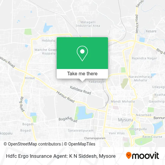 Hdfc Ergo Insurance Agent: K N Siddesh map