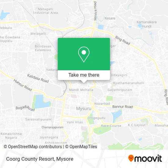 Coorg County Resort map