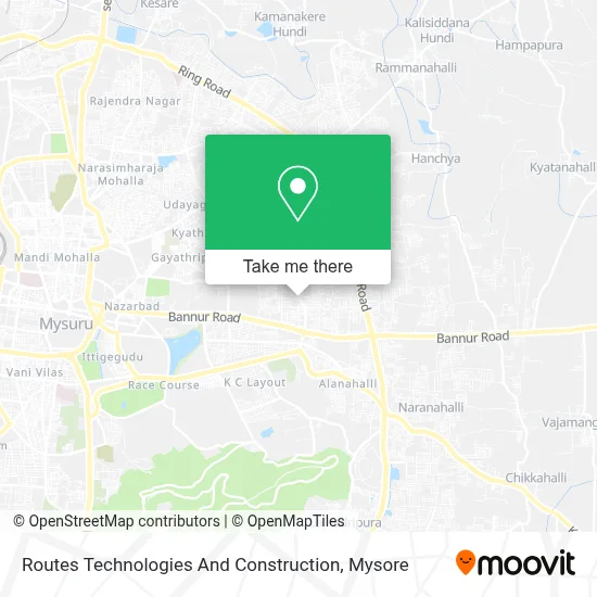 Routes Technologies And Construction map