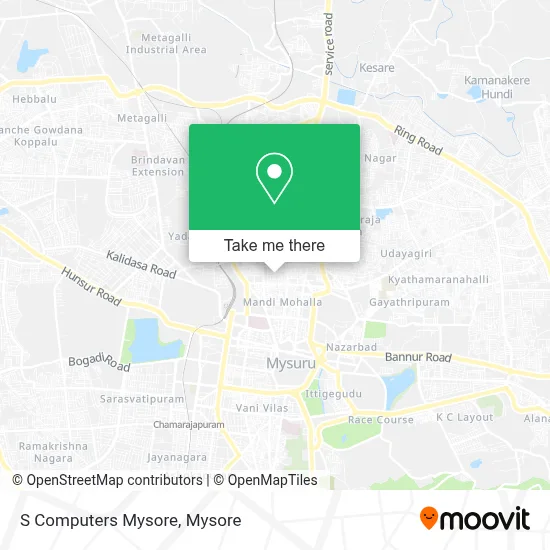 S Computers Mysore map