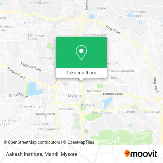 Aakash Institute, Mandi map