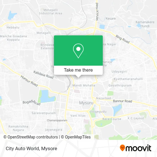 City Auto World map