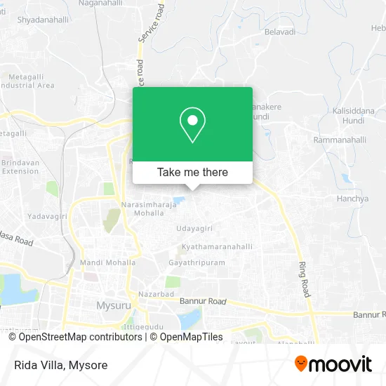 Rida Villa map