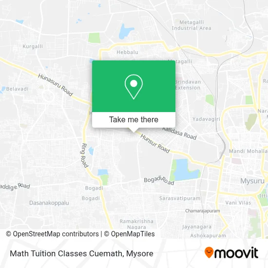 Math Tuition Classes Cuemath map