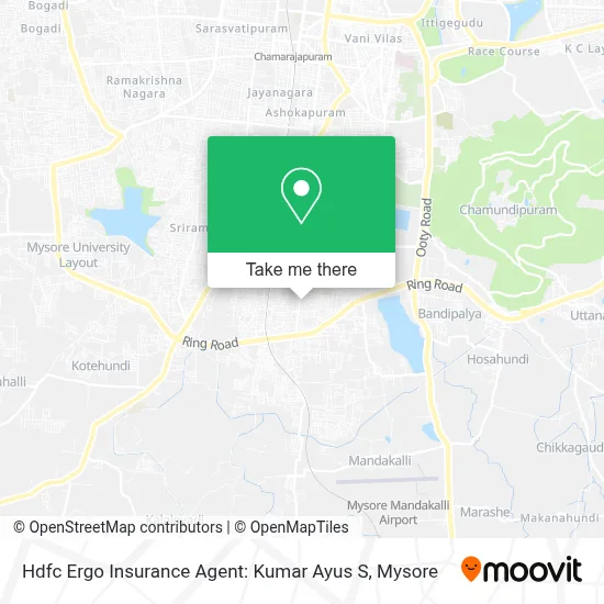 Hdfc Ergo Insurance Agent: Kumar Ayus S map