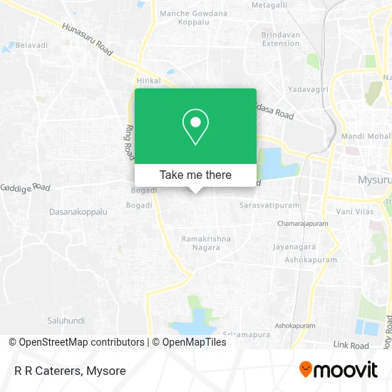 R R Caterers map