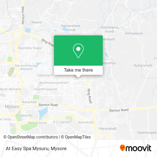 At Easy Spa Mysuru map