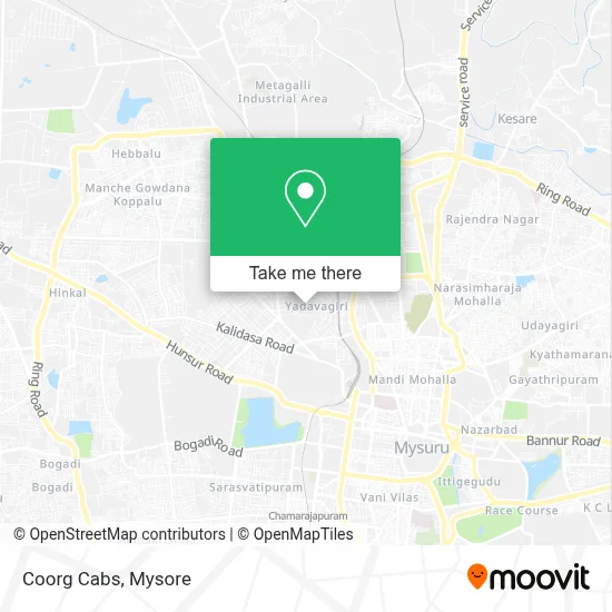 Coorg Cabs map