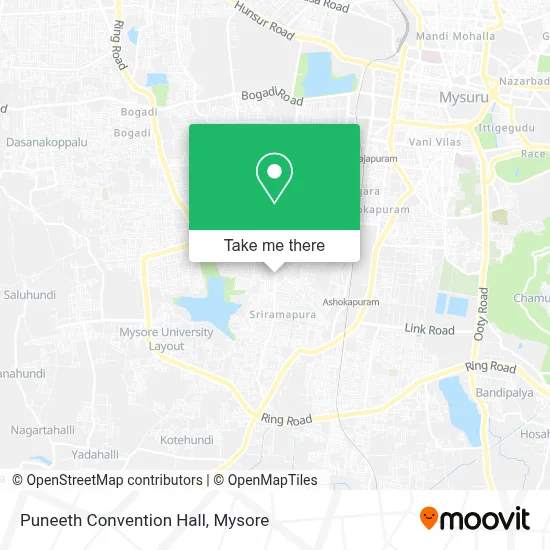Puneeth Convention Hall map