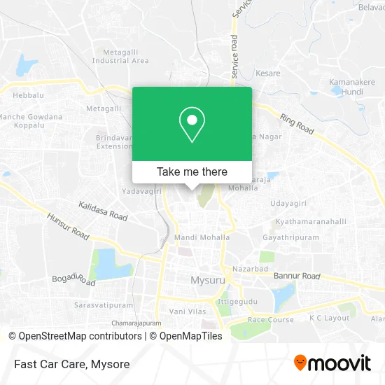Fast Car Care map