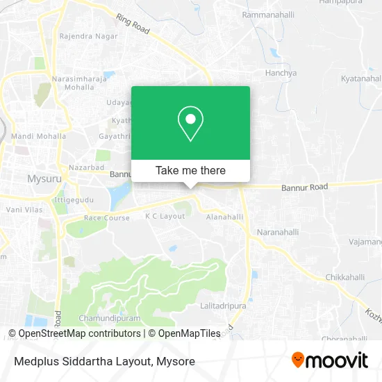 Medplus Siddartha Layout map