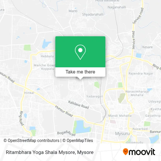 Ritambhara Yoga Shala Mysore map
