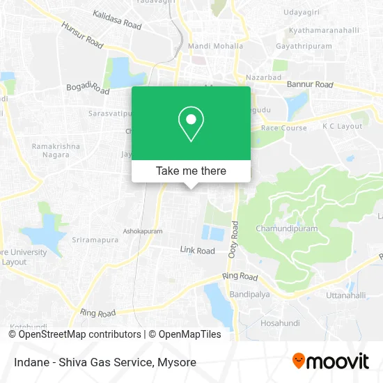 Indane - Shiva Gas Service map