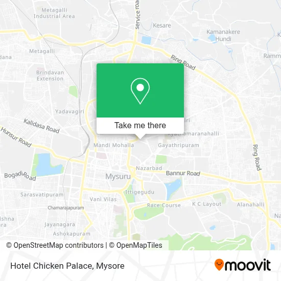 Hotel Chicken Palace map