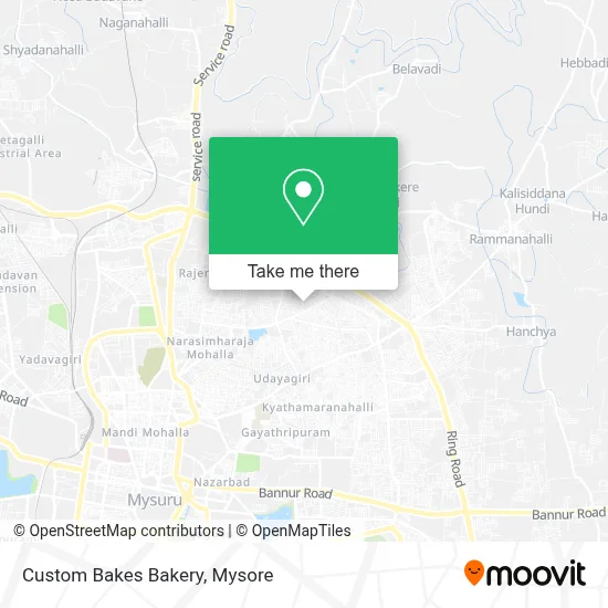 Custom Bakes Bakery map