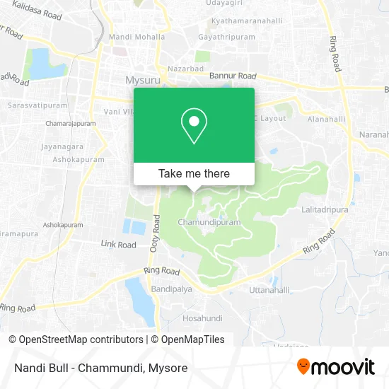 Nandi Bull - Chammundi map