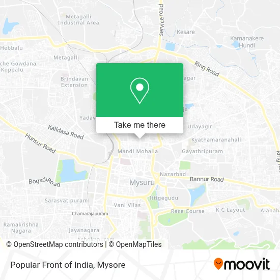 Popular Front Of India map