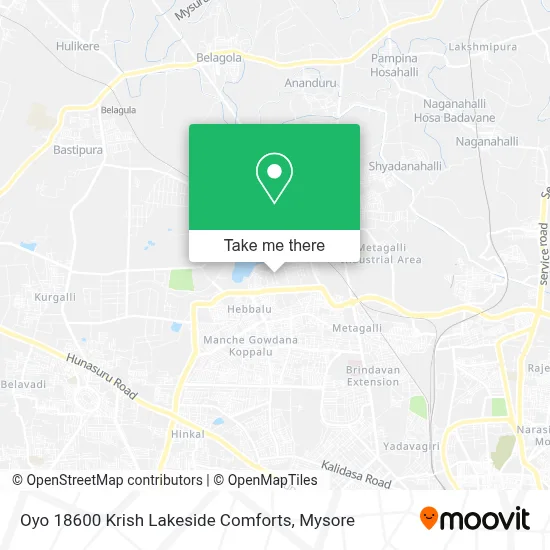Oyo 18600 Krish Lakeside Comforts map