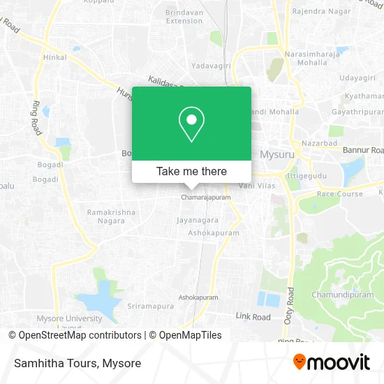 Samhitha Tours map