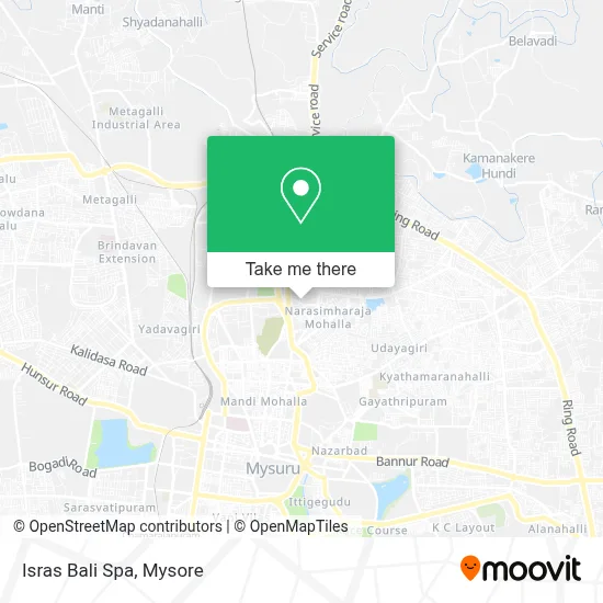 Isras Bali Spa map