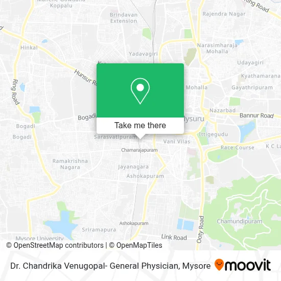 Dr. Chandrika Venugopal- General Physician map