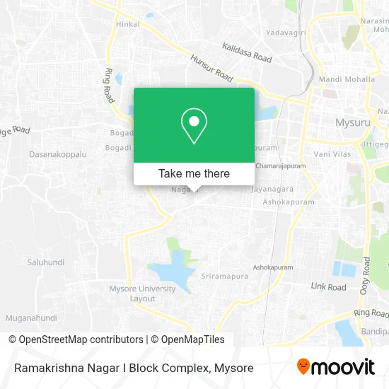 Ramakrishna Nagar I Block Complex map